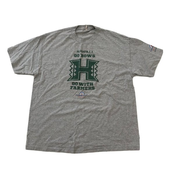 University Of Hawaii Shirt Adult XL Gray Short Sleeve Stretch Shirt Size XL Men - Picture 1 of 13